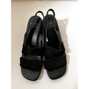 Mootsies Tootsies Y2K Wedge Sandals Black Size 8